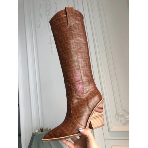 Fendi Leather Boots FLTBOO34345